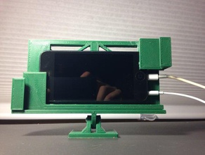 dash mount phone stand automotive gauge 3d print model - Mito3D