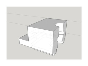 suporte e3d extrusora de vespa 20x40 Impressora 3d peças 3d print model - Mito3D