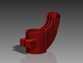 trilho de assento montagem gopro sjcam jogos a hero 3 3d print model - Mito3D