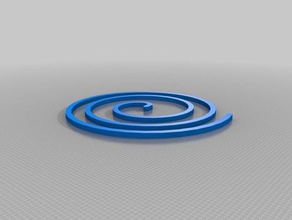 customizable fermat spiral math customizer openscad parametric 3d print model - Mito3D