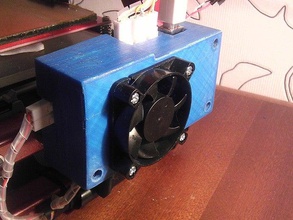 sanguinololu mendelmax box 50mm fan mount 3d printer parts 3d print model - Mito3D