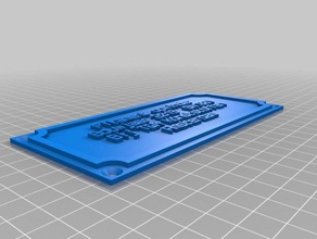 1 sinais e logotipos personalizado 3d print model - Mito3D