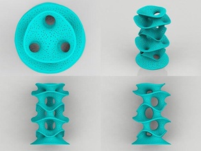 protonik decor vase minimal surface 3d print model - Mito3D