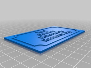 west chester Üniversitesi Araştırma gün işaretler ve logolar özelleştirilmiş 3d print model - Mito3D