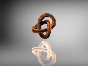 escher knot 2 math art 3d print model - Mito3D