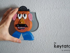 Bay keytato anahtar Organizatör organizasyon keyhanger hayır askı tutucu mıknatıs patates Oyuncak Hikayesi whatakuai 3d print model - Mito3D