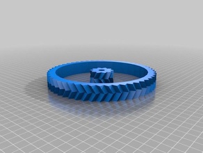 my customized herringbone gear pair 3d print model - Mito3D