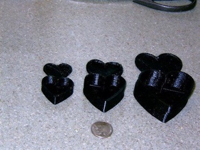 matrioska cuori altri scatola cuore derivati 3d print model - Mito3D