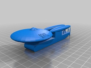 uss enterprise impressão 3d A empresa startrek 3d print model - Mito3D