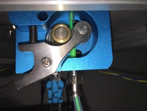 kossel mini 3mm 175mm extruder holder 3d printer parts 1 75mm filament jamming 3d print model - Mito3D
