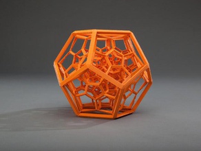 dodecaedro matematica arte art geometrica 3d print model - Mito3D