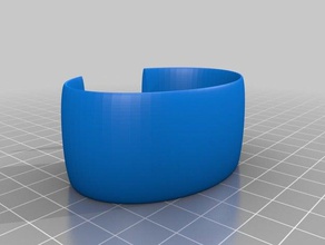mi personalizados elipse mensaje de la banda las pulseras personalizado 3d print model - Mito3D