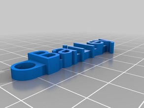 baileys Anahtarlık düz organizasyon özelleştirilmiş 3d print model - Mito3D