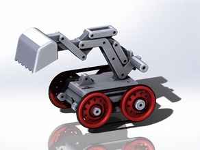 kazıcı kol robot tank oyuncak projesi mekanik oyuncaklar micro digger mobil Robotik 3d print model - Mito3D