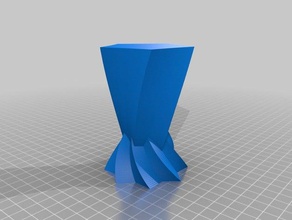 double conique vase les conteneurs personnalisé 3d print model - Mito3D