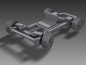 go-kart buggy La impresión en 3d coche duna dune gokart kart lunar rover vehículo 3d print model - Mito3D
