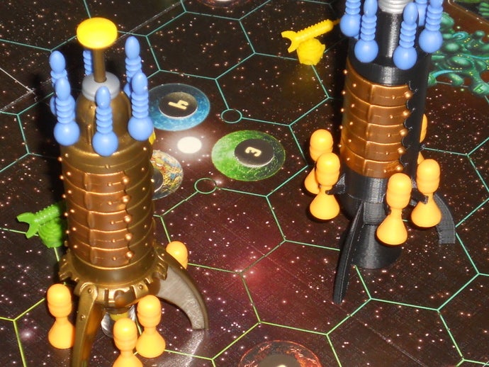 Ersatz-Mutterschiff starfarers catan - Spielzeug Spiel Zubehör Brettspiel scifi Raumschiff 3D print model - Mito3D