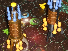 Ersatz-Mutterschiff starfarers catan - Spielzeug Spiel Zubehör Brettspiel scifi Raumschiff 3d print model - Mito3D