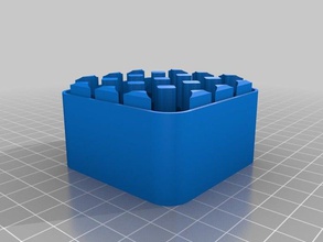 battery case aa 4x4 containers customized 3d print model - Mito3D