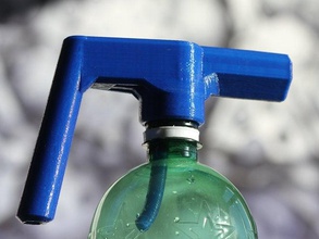 pet-kanne kitchen dining bottle drink fluid plant screw cap soda supportless water 3d print model - Mito3D
