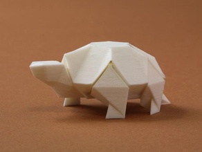 origamix tortue art animal l'origami la 3d print model - Mito3D