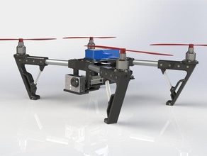 quadcopter homemade toys & games diydrones drone drones gopro gorpo quadricopter quad copter 3d print model - Mito3D