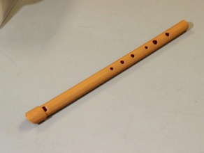 tin whistle pla fischio musica il flauto strumento musicale registratore 3d print model - Mito3D