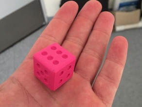 dados cor-de-rosa 3d print model - Mito3D