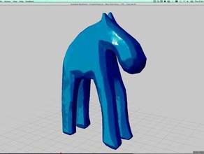 creativetoolsse handyscan 3d laser scanné bleu vache cheval de figure d'autres 3d-scanner 3ds max la géométrie modèle obj stl bois 3d print model - Mito3D