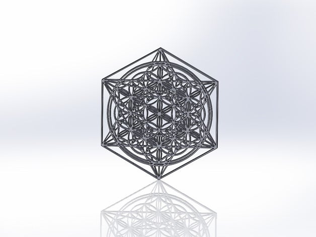 sacred geometry print math art 3D print model - Mito3D