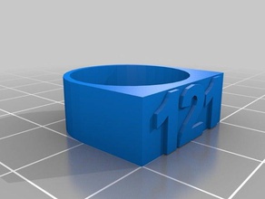 tropa de 121 anel A impressão 3d 3d print model - Mito3D