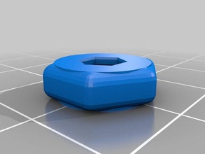 printbed tuerca hexagonal de la perilla m3 diy personalizado 3d print model - Mito3D