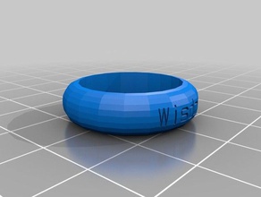 Weisheit Ringe kundengebundene 3d print model - Mito3D