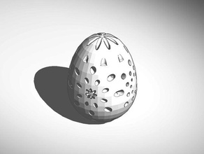 easter egg art pattern tinkercad 3d print model - Mito3D