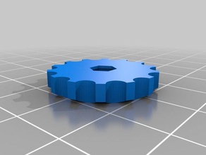 m3 hex nut knob diy customized 3d print model - Mito3D