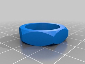 la mia abitudine di reverse engineer ring accessori dado anello indossabile 3d print model - Mito3D