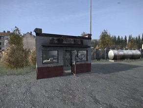 dayz gas fuel station shop buildings & structures building game petrol zombie 3d print model - Mito3D