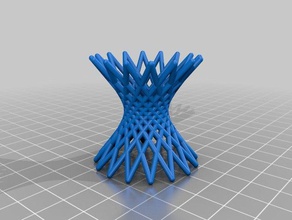 another hyperboloid math art ruled surface 3d print model - Mito3D