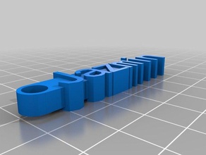 jazmin keychain organization customized 3d print model - Mito3D