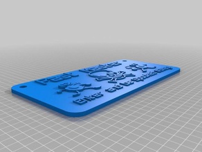 assustador A impressão 3d sinal 3d print model - Mito3D