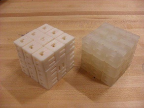 geb rubiks cubo de 3x3x3 otros 3d openscad puzzle rubik cube juguete 3d print model - Mito3D