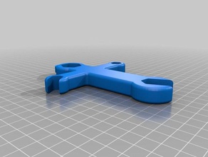 justin's wrench cross jewelry 3d print model - Mito3D