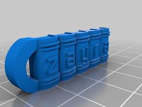 zayra llaveros personalizado 3d print model - Mito3D