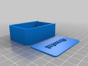 minha personalizado em volta tampa da caixa de chocolat recipientes 3d print model - Mito3D