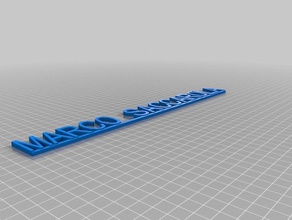 marco saccarola segni e loghi su misura 3d print model - Mito3D