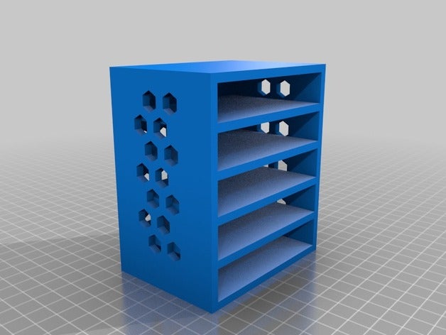 a caixa da gaveta grande padrão recipientes personalizado 3D print model - Mito3D