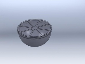 grapefruit container containers 3d print model - Mito3D