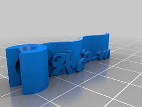 adam - bandera juguetes de construcción personalizado 3d print model - Mito3D