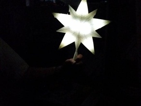 Weihnachtsbaum-topper 3d-drucken arduino Weihnachten ornament christmas star led Stern topper Baum xmas tree 3d print model - Mito3D