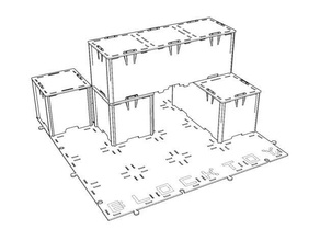 blocktoy ls jouets de construction lasercut lego bois 3d print model - Mito3D